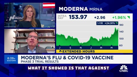 Moderna CEO Stephane Bancel: "We're very excited about this phase 3 data of a combo flu plus Covid.