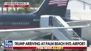 Trump arrives to the airport