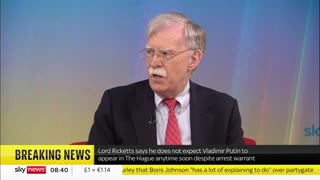 NEW - Former U.S. National Security Advisor John Bolton says, "the International Criminal Court