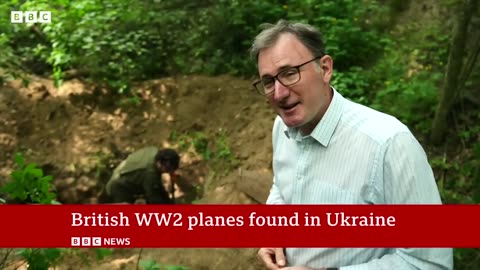 Ukraine finds British WW2 Hurricane planes outside Kyiv - BBC News