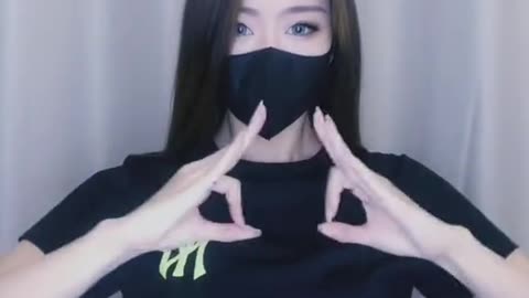 Sexy girl gesture dance and finger dance