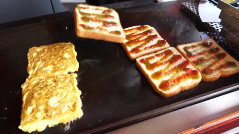 Combination Pizza Toast_Korean Street Food 😋