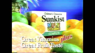 Sunkist Multi Vitamin Commercial (1989)