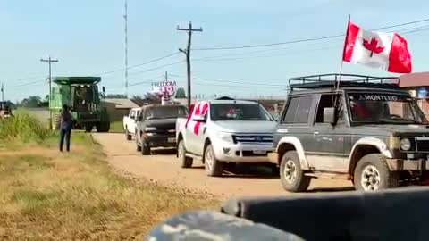 Bolivia Convoy Joins Canada's Truckers In Protest | Canadian Truckers Freedom Convoy