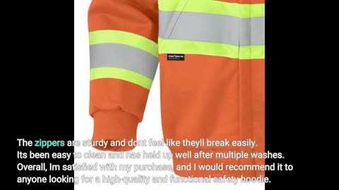 Pioneer High Visibility Flame Resistant Zip-Style #Safety Hoodie-Overview