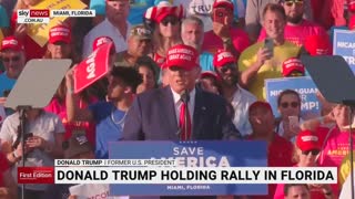 Donald Trump uses Florida rally to call for 'death penalty' to stop 'crime and drugs'