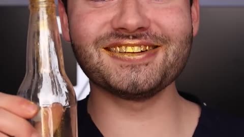 Gold ASMR Snacks vs Cavities !