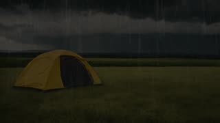 10 Hours rain sounds for sleeping tent no thunder