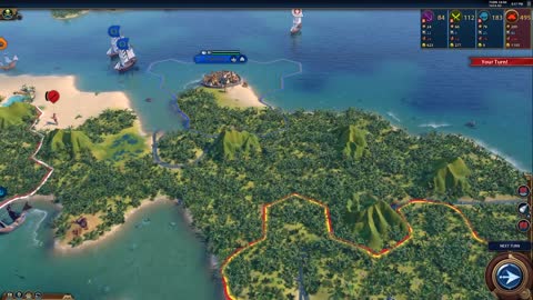 Civilization VI - First Look Pirates Multiplayer Scenario