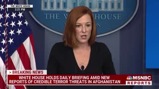 Psaki Defends Afghanistan Disaster: It's Easy to Be a Critic