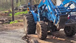 6-Year-Old Loads Tractor