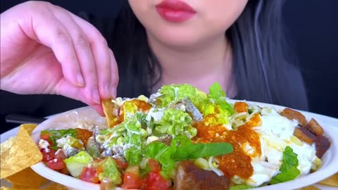 ASMR MUKBANG | Giant Burrito Bowl From Chipotle | Eating Sounds