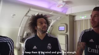 MARCELO, BALE, RAMOS and their teammates FUNNY MOMENTS Emirates A380!