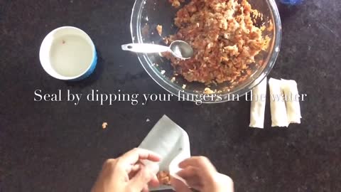 How to make Lumpia and how to tightly wrap your Filipino Lumpia or Filipino Spring rolls