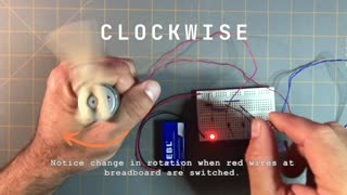 DC Motor Clockwise and Counterclockwise Rotation Demonstration - Robot Project: Scrubberbot