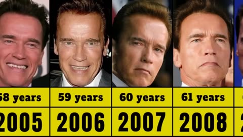 Arnold Schwarzenegger from 1980 to 2022/23