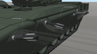 Anti tank missile deflector concept - T-14 tank