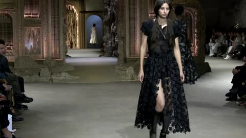 Dior brings baroque silhouettes to Paris Fashion Week