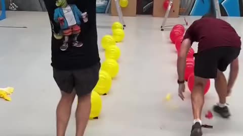 Balloon poping challenge