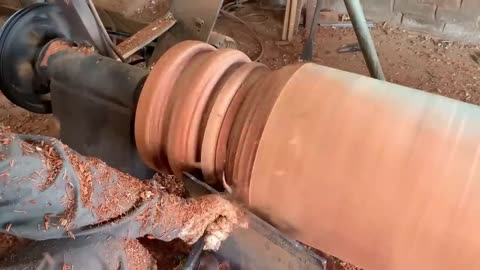 Amazing Woodturning Creative Skills Craft Fastest Easy - Great Art On A Big Wood Lathe