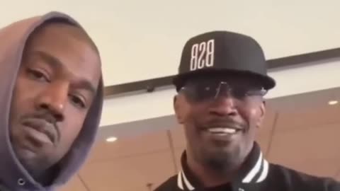 kanye visits jamie foxx