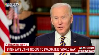 Biden: ‘There’s Not’ Scenario in Which We Could Send Troops to Rescue Americans from Ukraine