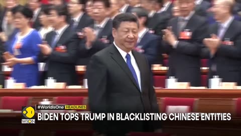 Biden tops trumps in blacklisting Chinese intities