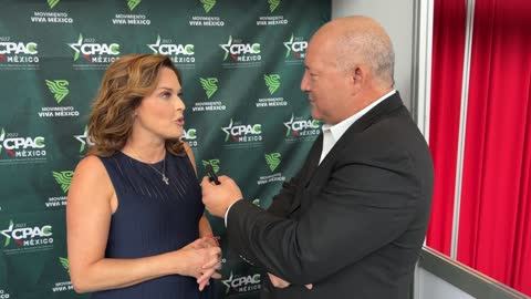 Entrevista a Mercedes Schlapp en CPAC México 2022