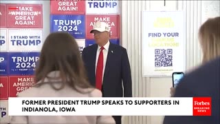 Trump Mocks Rivals' Poll Numbers In Remarks To Iowa Campaign Workers And Volunteers