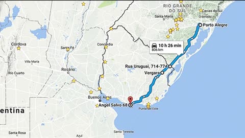 Por Las Rutas de Mercosur: BR-116 - Ruta 8 - de Porto Alegre a Montevideo