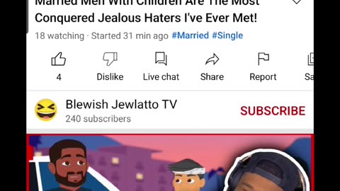 "ThrowBack" Blewish Jewlatto simping and upset that his "girl" Came to my channel