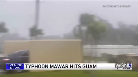 Typhoon Mawar flips cars, cuts power on Guam as scope of damage emerges in US Pacific territory