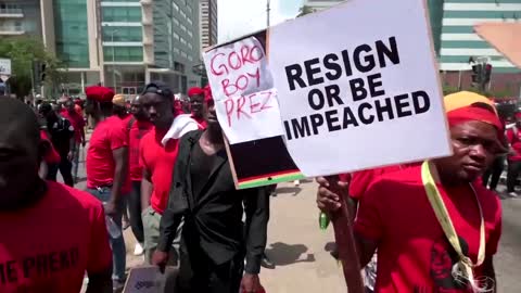 Ghanaian protesters demand president step down