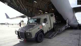 First shipment of American armoured vehicles arrives in Israel