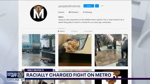 LA Metro fight involving man with taser caught on video