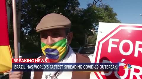 Brazil’s Coronavirus Outbreak Grows Amid Government Tension | NBC Nightly News