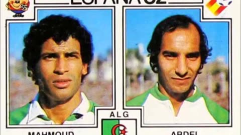 PANINI STICKERS ALGERIA TEAM WORLD CUP 1982