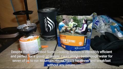 User Comments: Jetboil Sumo Camping and Backpacking Stove Cooking System