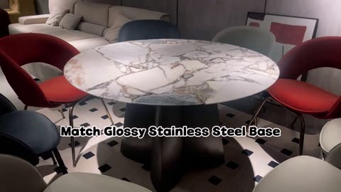 Elevate your dining and living spaces with our stunning natural marble tables