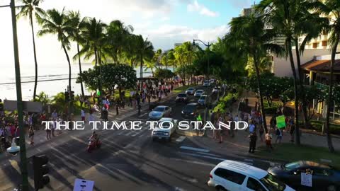 Honolulu Aloha Freedom Coalition rally 9-11-21