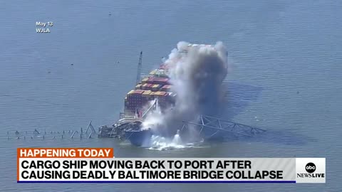 Cargo ship 'Dali' that led to collapse of Francis Scott Key bridge set to be moved ABC News