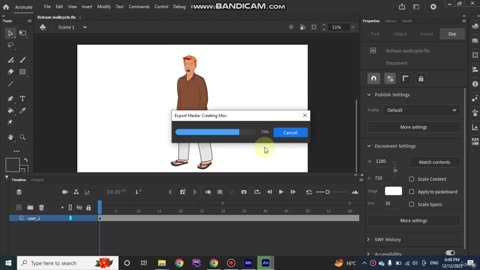 17 - How to export final animation. 2D cartoon animation video making tutorial.