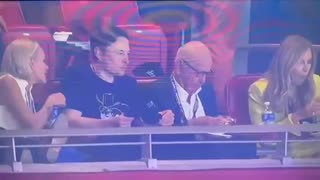 Elon Musk With Rupert Murdoch at the Super Bowl- Now think Twitter Files & J6 Footage :)