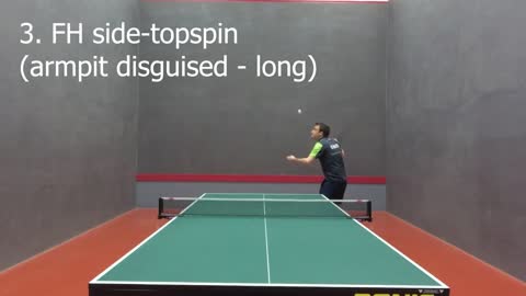 Table Tennis Serve Compilation (Part 2) - 11 More Ways To Serve