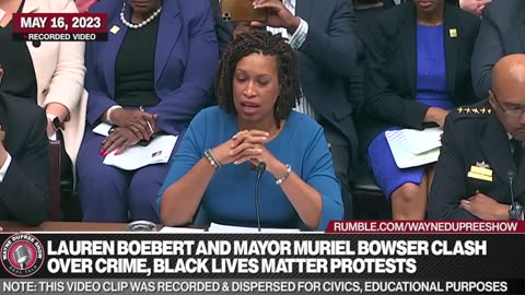 Rep. Boebert And Mayor Muriel Bowser Clash Over Crime, Black Lives Matter Protests
