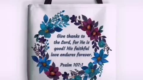 Psalm 107:1 - Give thanks to the Lord, for He is good!
