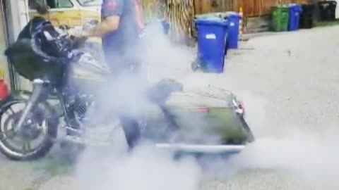 Harley burnout