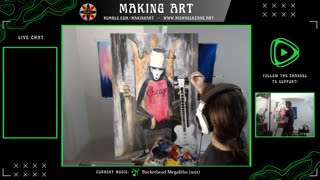 Live Painting - Making Art 8-31-23 - Working on A Project pt. 2