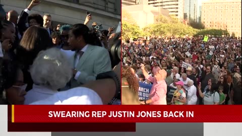 [2023-04-10] Justin Jones was sworn back in … reappoint expelled TN lawmaker