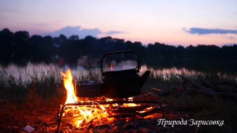 Fireside Meditation - Listen to the Sounds of Nature at the campfire